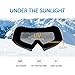 Wellovar Motorcycle Goggles,ATV Goggles Dirt Bike Ski Goggles Windproof Scratch Resistant Combat Goggles Adjustable UV Protective Safety Outdoor Glasses for Cycling, Climbing, etc