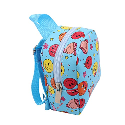 Rucan Doll Backpack Double Straps Schoolbag for 18 inch Our Generation American Girl Doll (A)