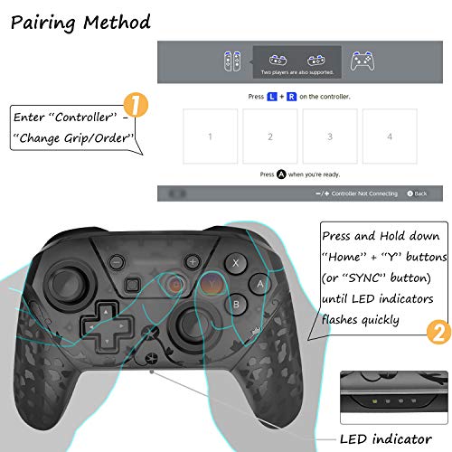 Switch Pro Controller Wireless Connection for Nintendo Switch, [NFC