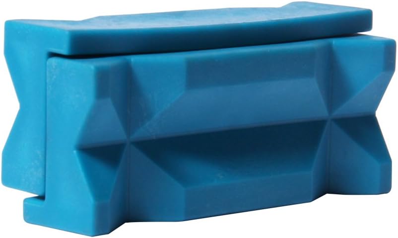 Aluminum Vise Jaws for Holding AN Fitting Adapter Length 101mm (4") (Blue)