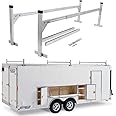 StarONE Adjustable Aluminum Trailer Ladder Rack Fit for Open and Enclosed Trailers