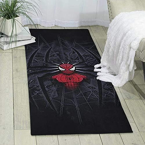 HYHHCZX Spider-Man Ultra Soft Indoor Modern Area Rugs Fluffy Living Room Carpets Suitable for Children Bedroom Home Decor Nursery Rugs