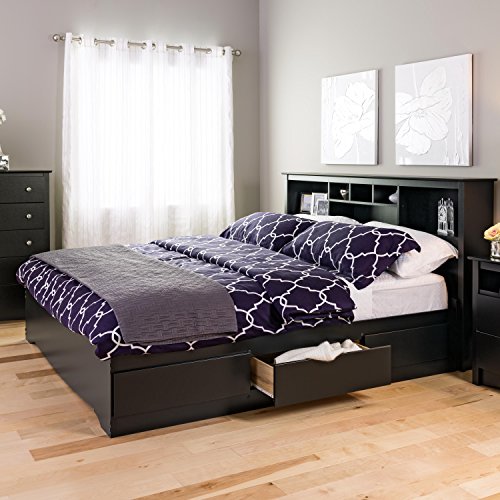 Prepac King Mate's Platform Storage Bed with 6 Drawers, Espresso