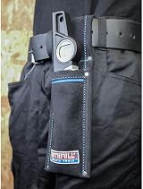 Faithfull Black Suede Leather Scaffold Level Holder for Tool Belt view 4