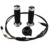 Minireen Throttle Twist Grip Set 78" Scooter Throttle Cable GY6 50cc, 80cc, 125c, 150cc QMB139 Chinese Scooter Parts