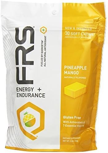 FRS Healthy Energy All Natural Soft Chews, Pineapple Mango, 30 Count by FRS Healthy Energy