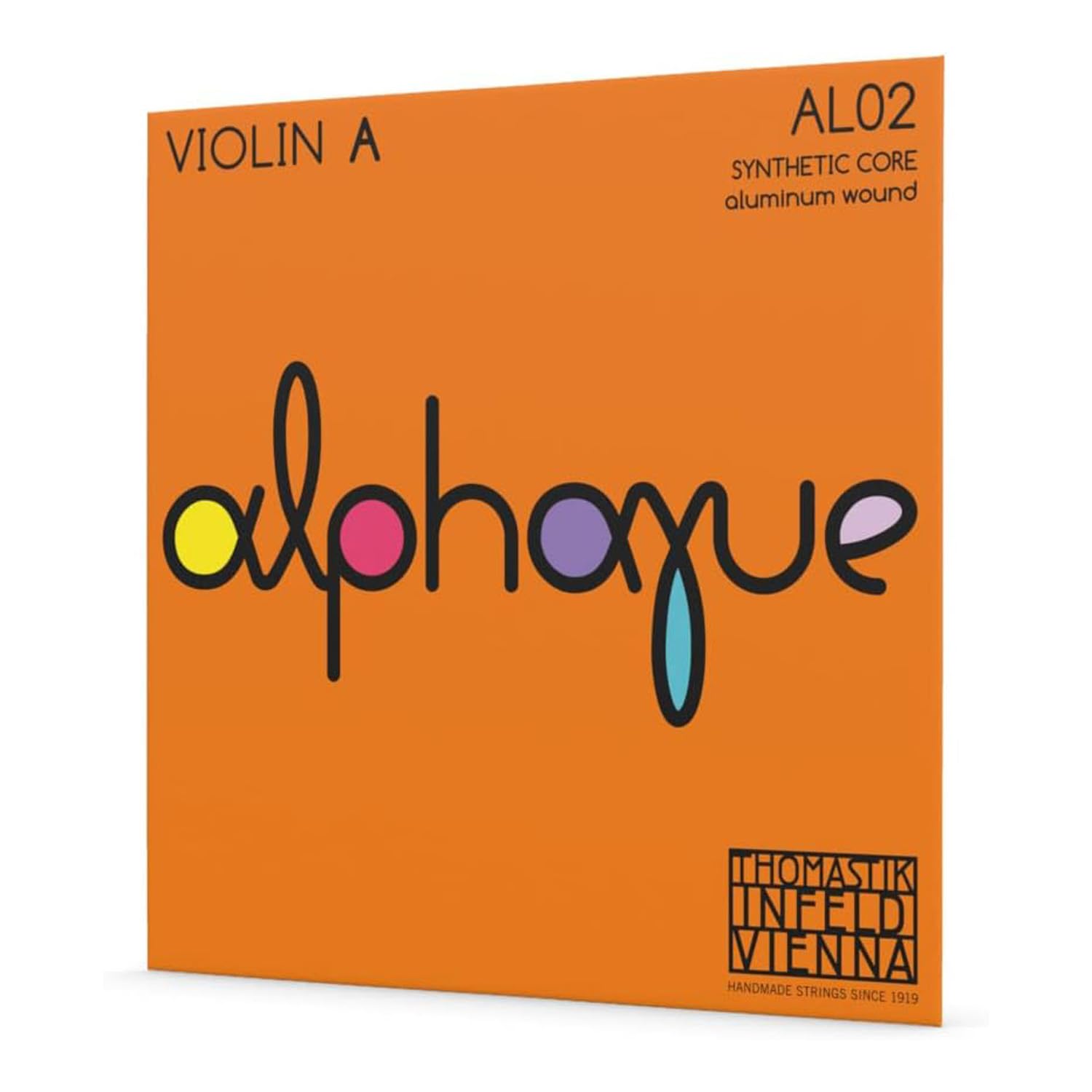 Thomastik Single string for Violin ALPHAYUE 4/4, scale 325mm/12.8" nylon core - A-string synthetic core, alu-wound