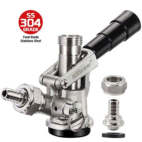 MRbrew All 304 Stainless Steel Keg Coupler, Commercial Sankey Kegerator