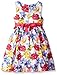 American Princess Girls' White Multi Shantung Dress