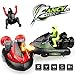 SZJJX RC Battle Bumper Cars, Set of 2 Stunt Remote Control VS Vehicles 27MHz/40MHz , Speed Electric Trucks with Ejectable Drivers Red/Green