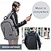 ZZRS Business Laptop Backpack,School Bookbag,Travel Computer Backpack Water Resistant with Anti-theft Lock & USB Charging Port Fits 15.6 inch Laptop for Women & Men-Gray