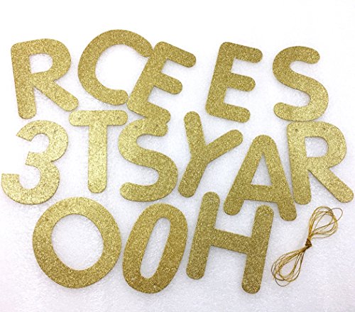 Gold 30th Birthday Party Decorations KIT - Cheers to 30 Years Banner, Sparkling Celebration 30th Hanging Swirls, 30 Years Old Party Supplies 30th Decorations