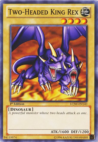 Yu-Gi-Oh! - Two-Headed King Rex (LCJW-EN140) - Legendary Collection 4: Joey's World - 1st Edition - Common