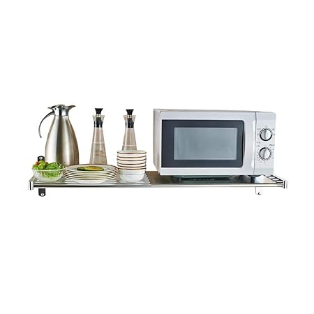 GOHHK Parrilla Horno Microondas Montada Pared Espacio Engrosado ...