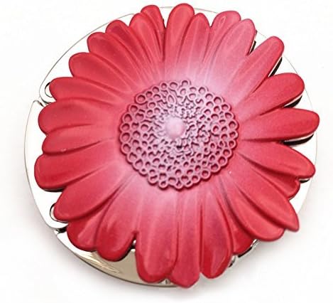 Purse Hook Sunflower Foldable Handbag Purse Hanger Hook Holder for Tables,(Red)