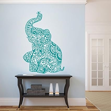Amazon Com Elephant Yoga Wall Decals India Wall Sticker