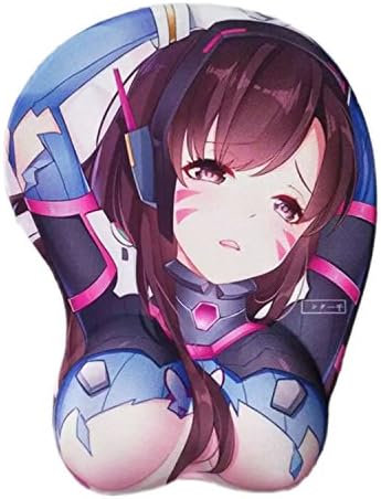 OW 3D Mousepads with Wrist Support Overwatch Mousemats Sexy D.VA Silicone Pad
