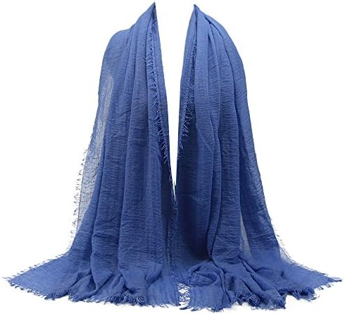 iBOXO Soft Silky Premium Viscose Maxi Crinkle Cloud Hijab Scarf Shawl Soft Islam Muslim
