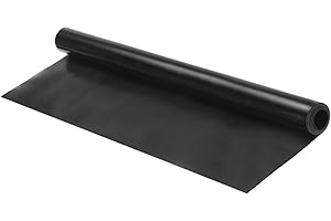 MECCANIXITY Solid Rubber Sheet 1/32" Thick x 36" Wide x 36" Long, Anti-Slip Neoprene Rubber Roofing Material for Gaskets DIY 