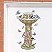 Springtime Birdbath Garage Door Magnets
