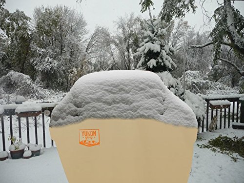 Yukon Glory 7573 Tan/Brown Premium Grill Cover for Weber Spirit 200/300 Series Grills, Tan/Brown (Compare to Weber 7573); EXTRA BONUS BBQ APRON and 3 Year Extended Warranty