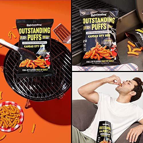 Outstanding Puffs High Protein Healthy Snacks Plant Based, Vegan