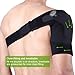 WINOMO Shoulder Brace Support For Men Women Breathable Support With Adjustable Strap Rotator Cuffs AC Joint Dislocated Prevention Tear Injury Relieve Pain Stabilize Protect Shoulders (Black)