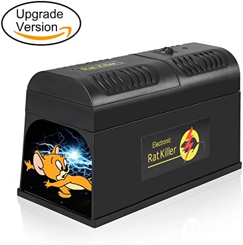 Anzonto Electronic Rat Trap, Electronic Mouse Trap, High Voltage Emitting, Safe Way to Kill Mice &amp; Rats, Small Squirrels and Other Similar Rodent