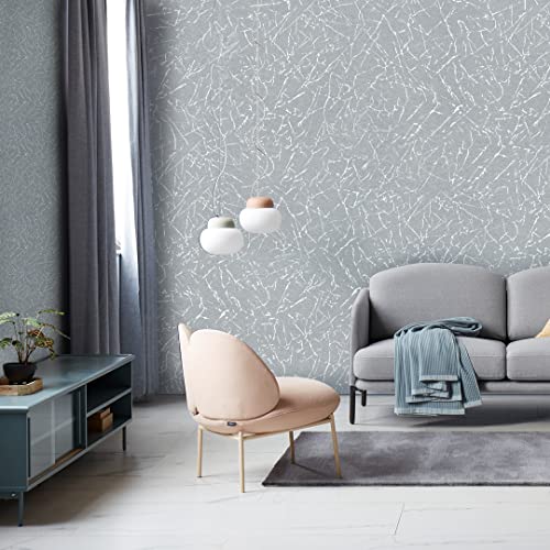 Silver Gray Wallpaper Peel and Stick Wallpaper Grey Silk Wallpaper Gray
