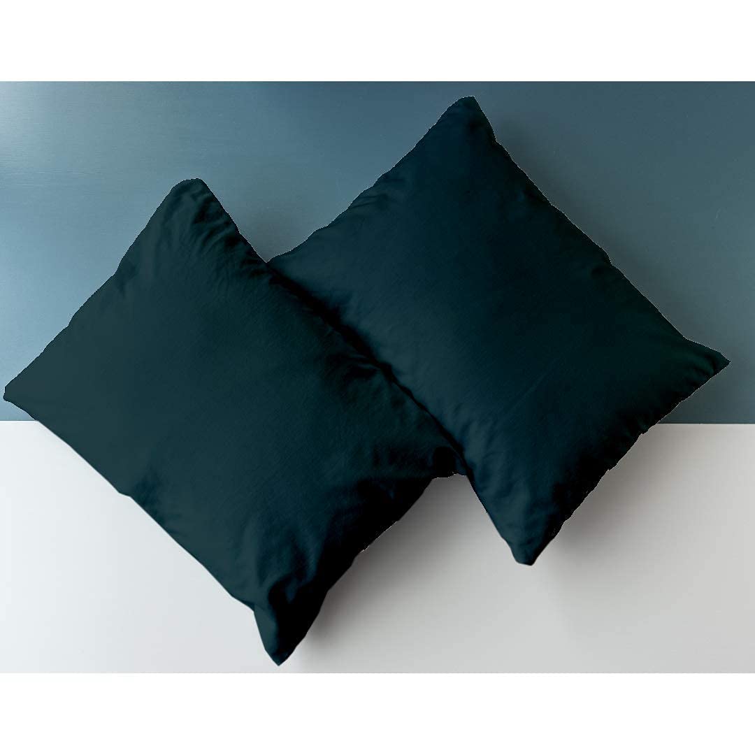 Kotton Culture Set Of 2 Pillowcases Egyptian Cotton, 600 Thread Count Envelope Closure Pillow covers Standard Size 50 X 75 cm, Soft and Breathable - Teal