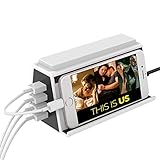 Charging Station, ANCREU USB Multi-Port Desktop Organizer Quick Charger for All Phones, iPads, Tablets