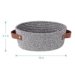 ABenkle Small Woven Basket with Handle, Empty Tiny