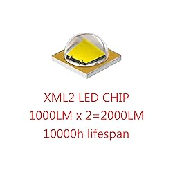 Left Right Real Glass Lens XML2 LED Fog Light Kit