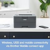Brother HL-L2445DW Mono Laser Printer A4 32 ppm 2-Sided USB 5GHz WiFi UK Plug view 5