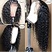 WAKEQUEEN 130% Density Lace Frontal Wigs Human Hair Wigs with Baby Hair Pre-plucked Hairline Deep Wave Glueless Lace Front Wigs for Black Women Natural Color 12 inch