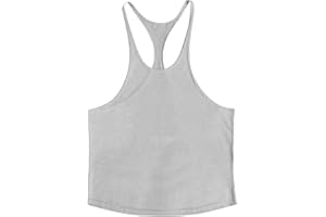 Men's Bodybuilding Stringer Tank Tops Cotton Quick Dry Muscle Fitness Shirts Gym Athletic Y-Back Sleeveless Tank Top