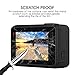 UZOPI Pack of 2 Ultra-Clear Tempered-Glass Screen Protector Film with Anti-Loss Lens Cap Cover for GoPro Hero 5 Black Sport Action Camera