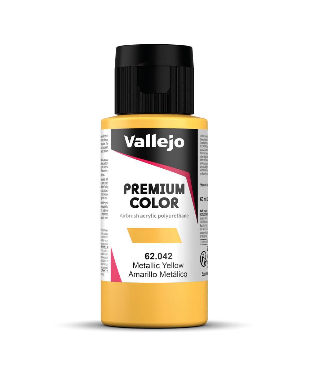 62042 Vallejo Premium RC Metallic Yellow 60ml