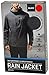 Paradox Mens Black Waterproof & Breathable Rain Jacket (Large, Black)
