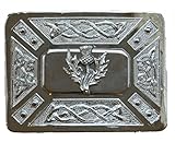 Scottish Kilt belt buckle #6 chrome finish (Chrome)