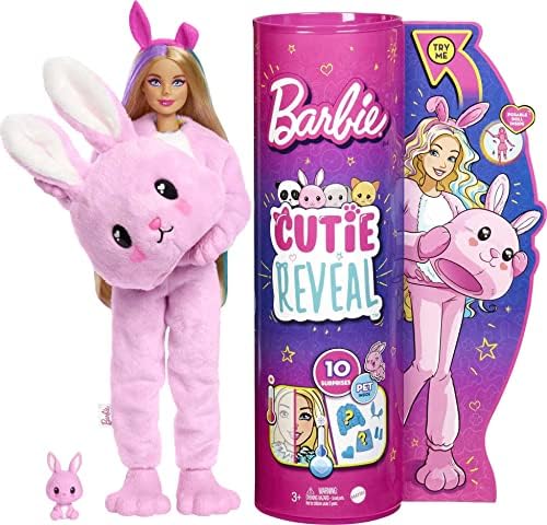 Barbie Cutie Reveal Doll Rabbit Toy Reveals Her Color in Water