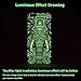 CLOUDS iPhone 6 Plus Case, Night Glow, Cool Cute Elephant HD Vintage Tribe Animal Pattern Design Rubber Gel Flexible Durable Soft Protective Cover, Elephant