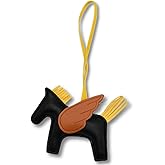 UGOOOSI Fly Horse Purse Charms Women Cute Designer Keychain Leather Bag Charms for Handbags Tote Bag Accessories Charm Trendy