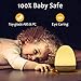 Purea LED Nursery Night Lights for Kids, LED Bedside Lamp for Baby, Rechargeable Bedside Lamp for Breastfeeding, 1 Hour Timer, USB and Stable Charging Pad for Indoor & Outdoor