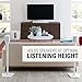 Sanus Wireless Sonos Speaker Stand for Sonos One, Play:1, & Play:3 - Audio-Enhancing Design with Built-in Cable Management - Single Stand (White) - WSS21-W1
