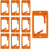 Construct Pro Slim Single Gang Open Back Low Voltage Bracket, 10 Pack