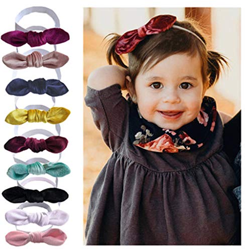 image for FDSD Women Maternity Clothes Baby Headbands Solid Elastic Knotted Head