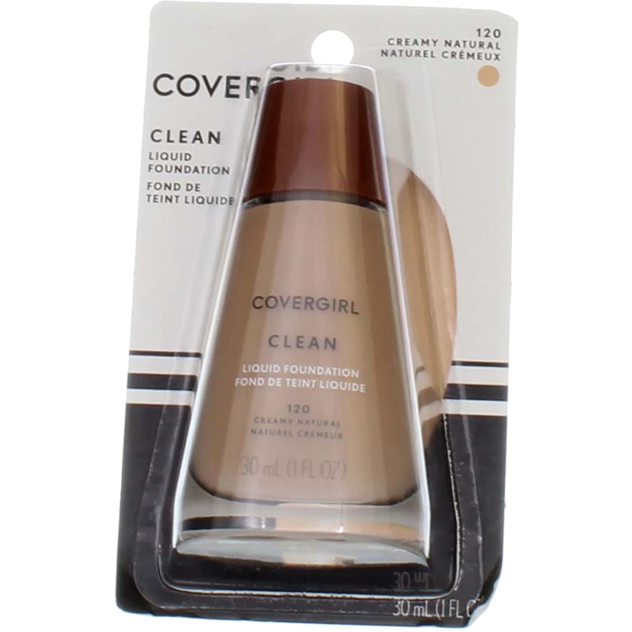 Photo 1 of CoverGirl Clean Liquid Foundation, # 120 Creamy Natural, 1 Ounce