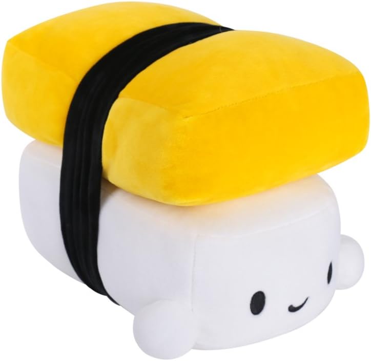 Choba Food Plush Cushion Pillow 20cm(8.0") Egg Medium Yellow