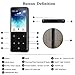 AGPTEK Bluetooth 4.0 MP3 Player with 2.4 Inch TFT Color Screen, 8GB Lossless Sound Music Player with FM Radio Voice Recorder, Touch Button with Backlight Supports Up to 128GB, Black